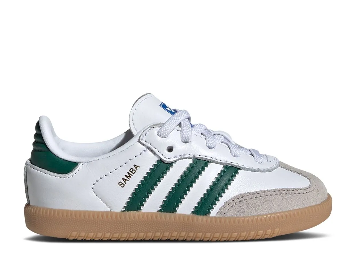 Taxi Ride Drop Step Adidas Samba OG Cloud White Collegiate Green Gum (TD)