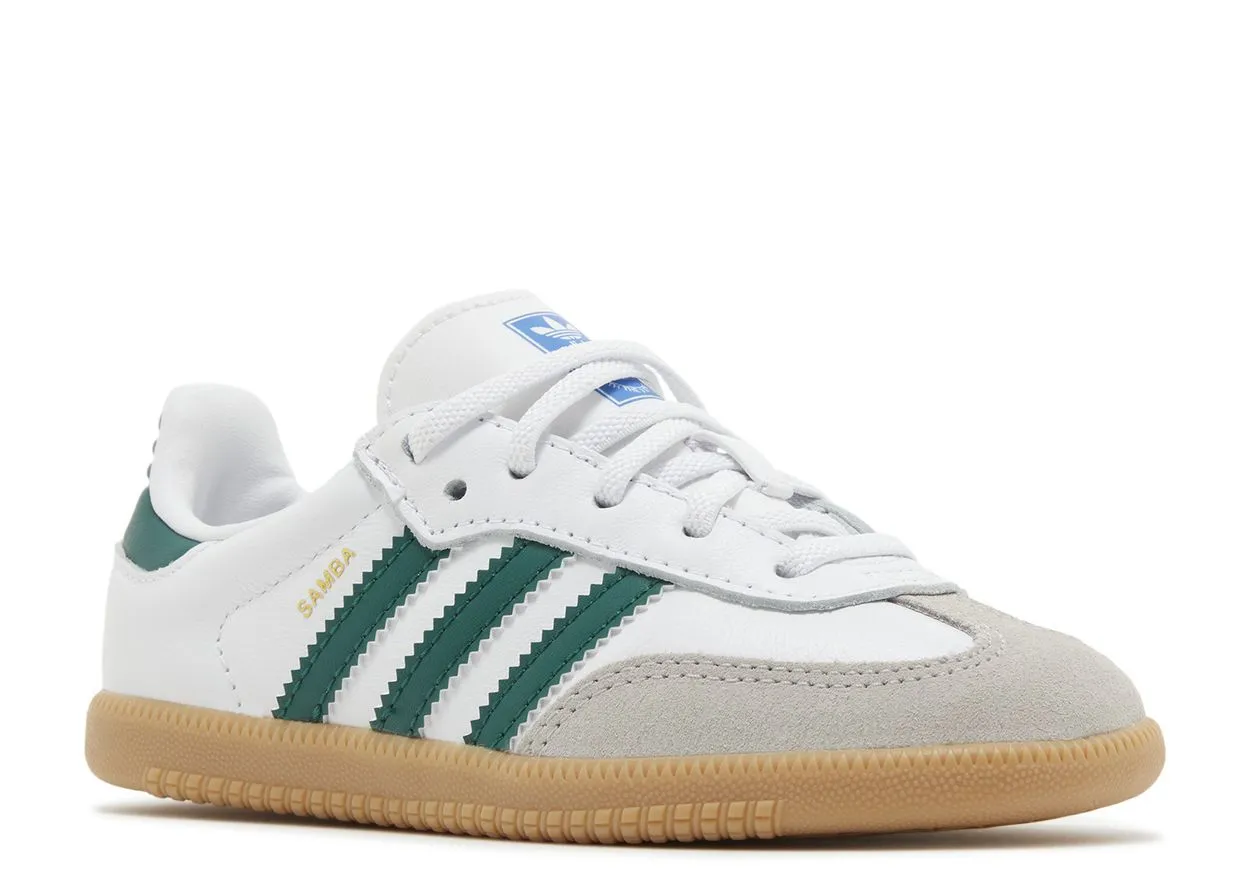 Field Step Sleek Form Adidas Samba OG Cloud White Collegiate Green Gum (TD)