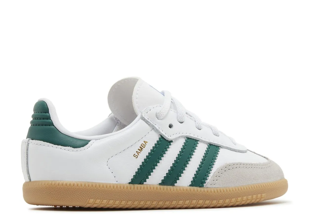Adidas Samba OG Cloud White Collegiate Green Gum (TD) Shopping Day Casual Days