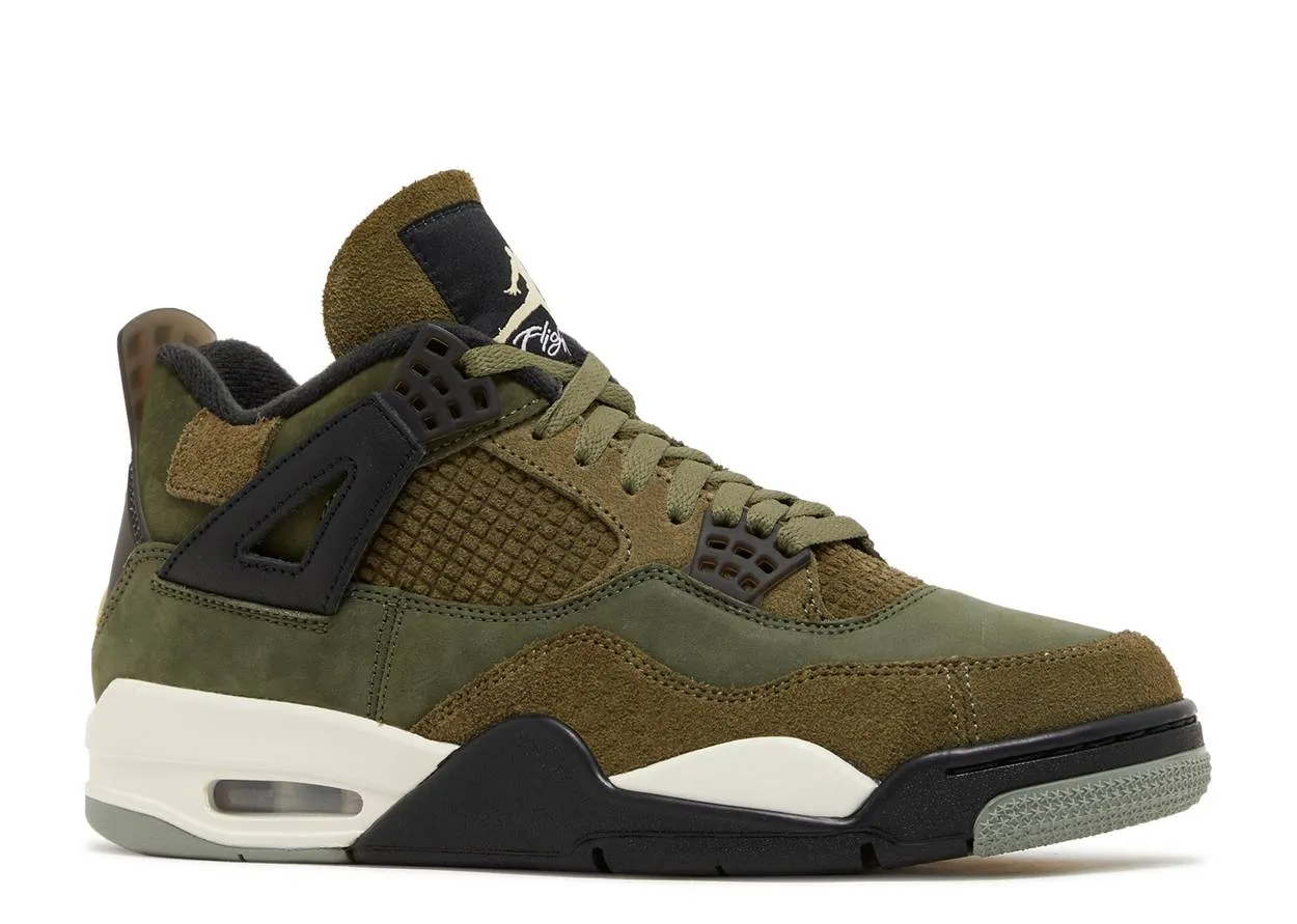 Air Jordan 4 Retro SE Craft Medium Olive Foot Freedom