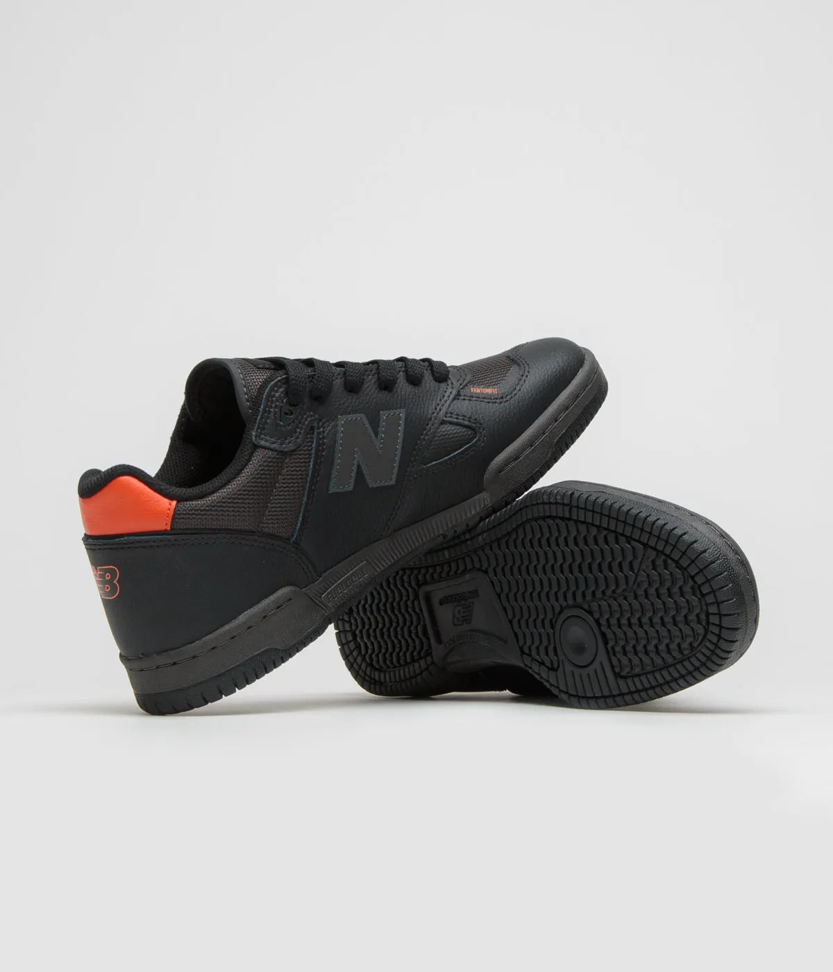 Marathon-Pro New Balance Numeric 600 Tom Knox Shoes - Black Active Cushioned Insole