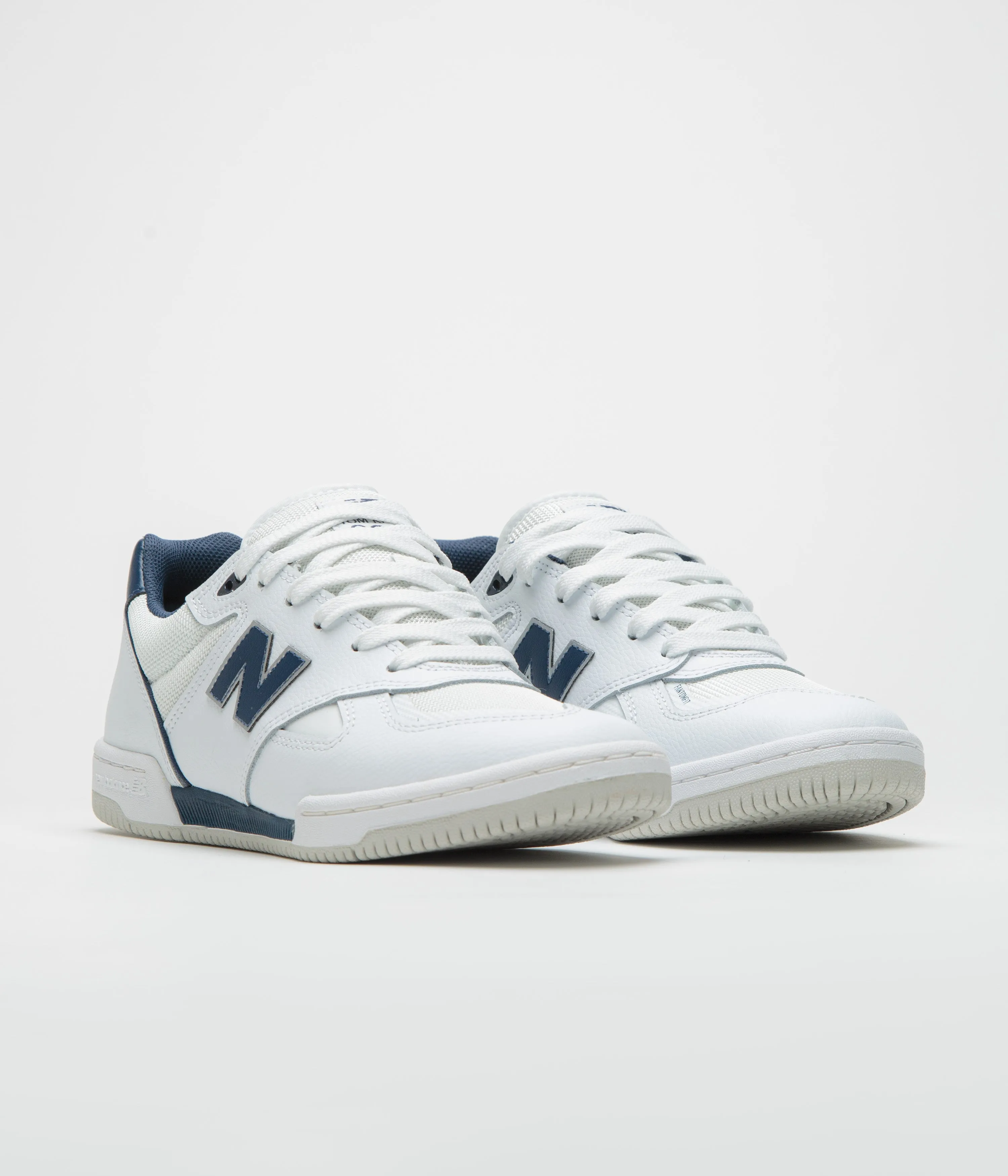 Versatile New Balance Numeric 600 Tom Knox Shoes - White / Navy Energy Boost High Arch