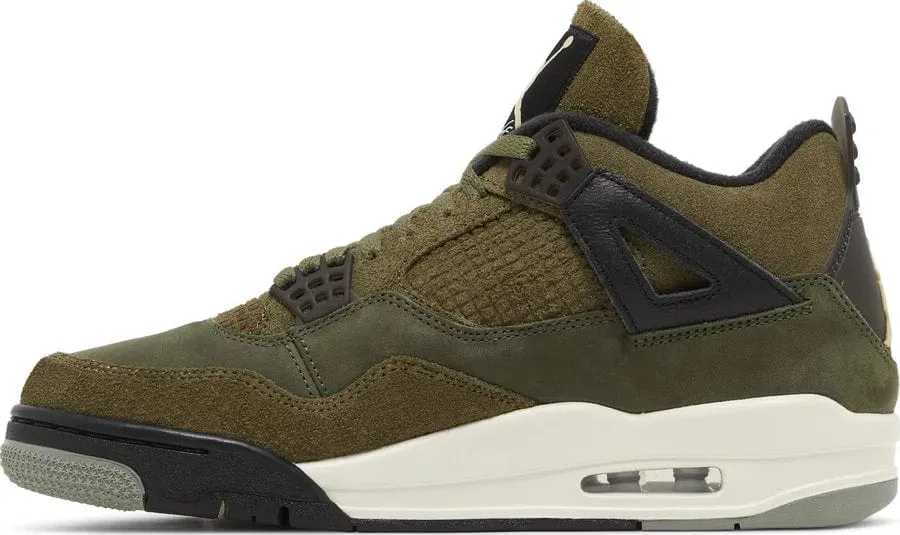 Comfortable Upper Lifestyle Focus Jordan 4 Retro SE Craft Medium Olive