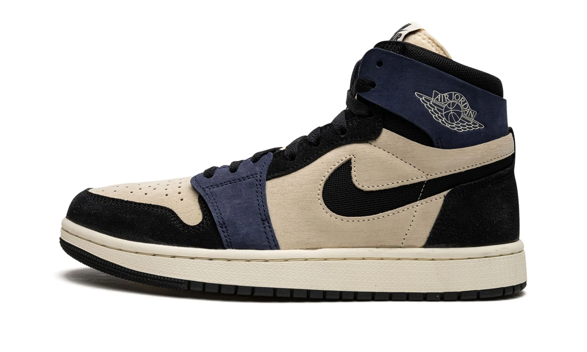 Wmns Air Jordan 1 High Zoom Comfort 2 'Blackened Blue' Urban Shift Wide fit