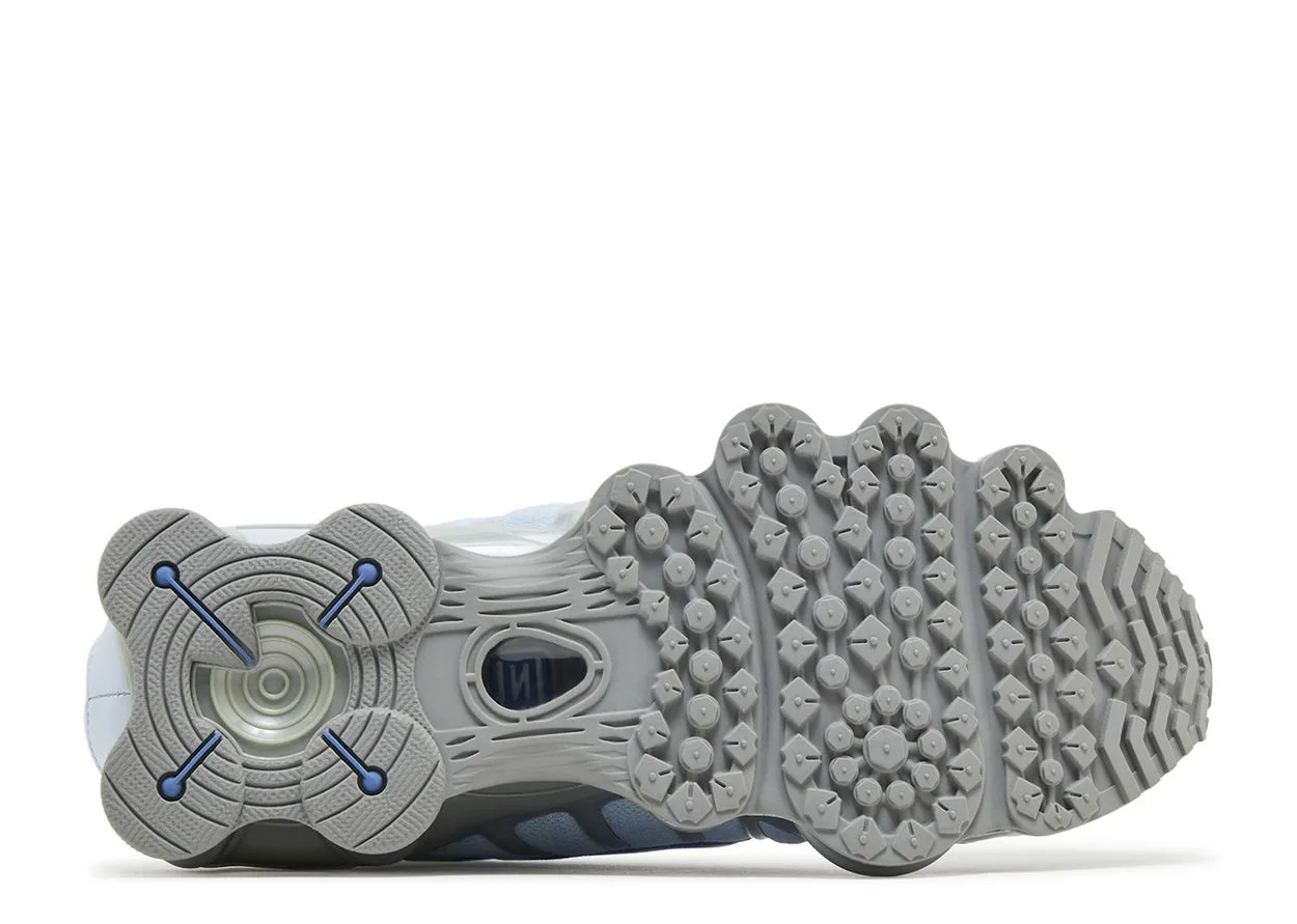 indoor usability Wellness - Promoting Nike Shox TL Metallic Platinum Blue Tint