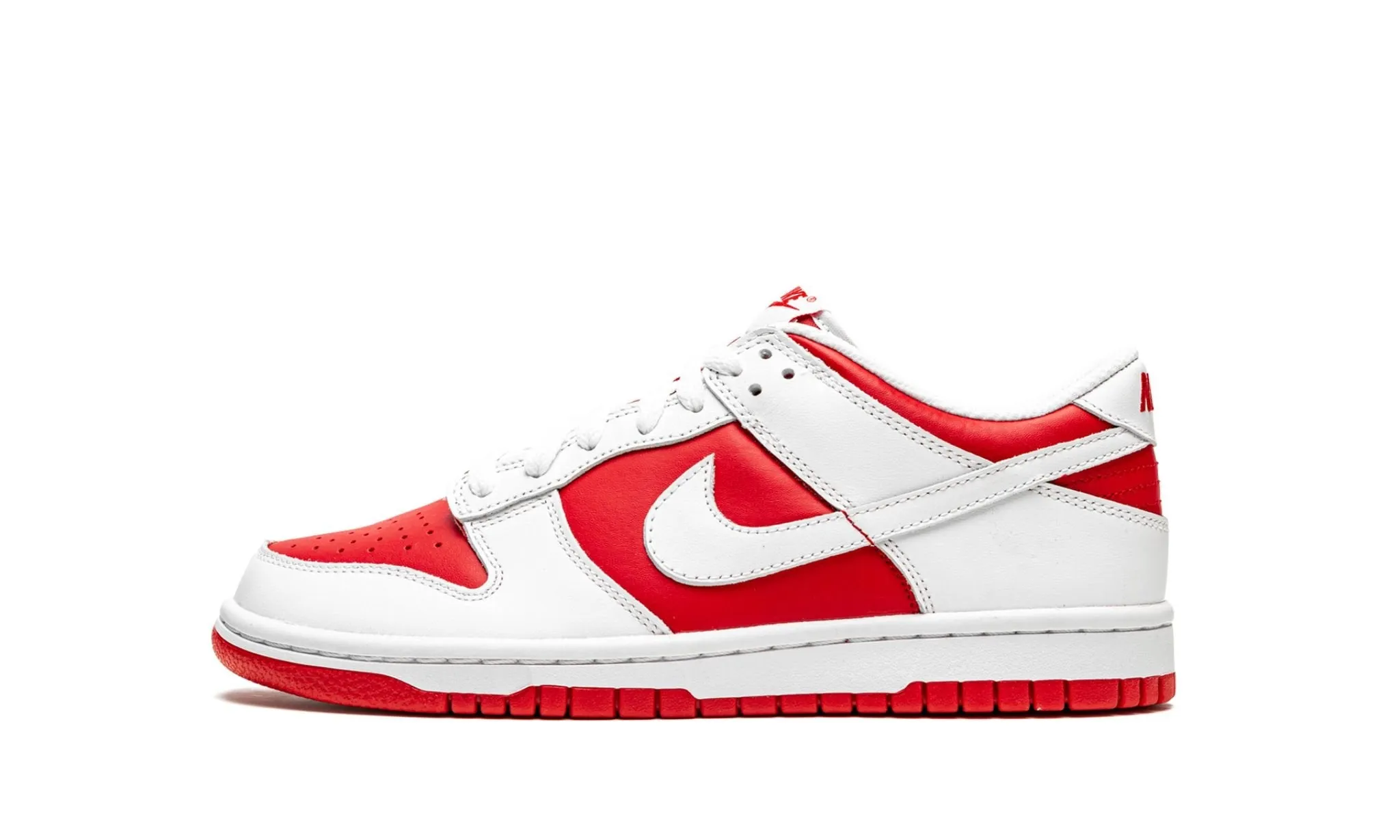 Nike Dunk Low "University Red 2021" Grade School Flat Heel Meet Walk