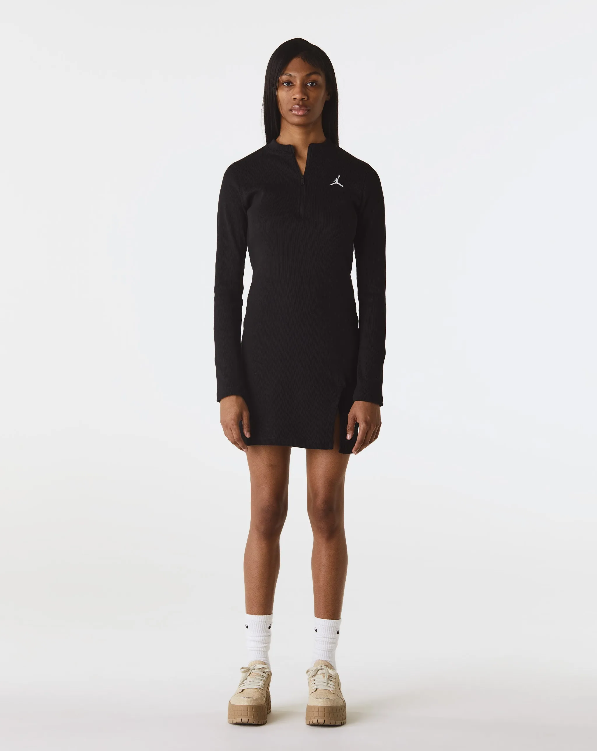 Women's Long-Sleeve Knit Dress Foam Base