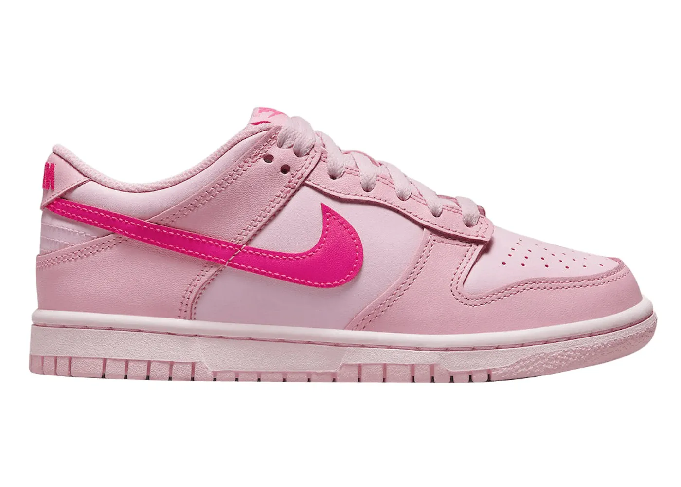Wedges Nike Dunk Low Triple Pink (GS)