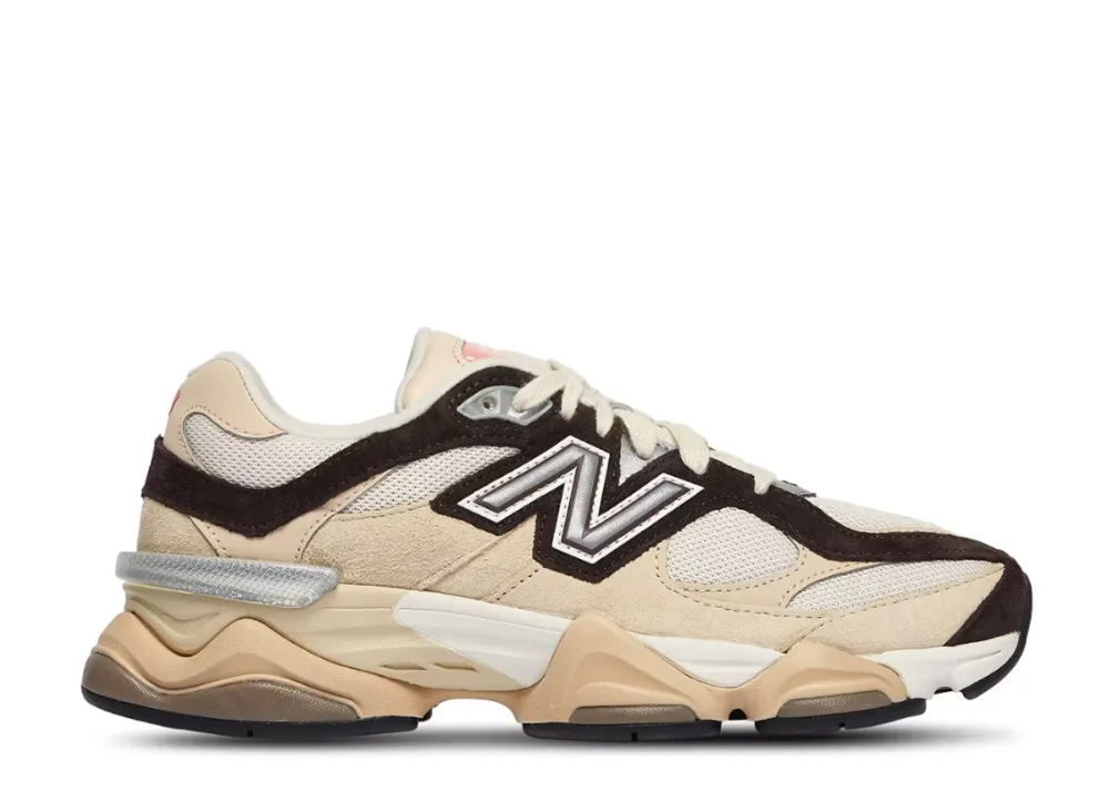 Breathable   fabric Sporty Detail New Balance 9060 Emerging Brown