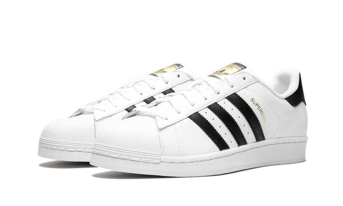 Subtle Texture Superstar "White/Black/Gold"