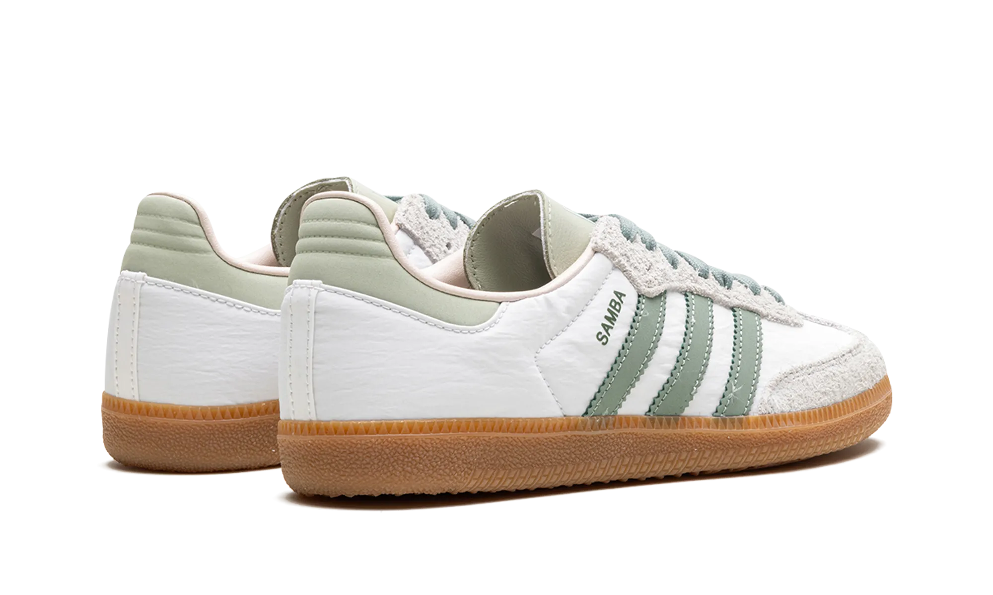 SAMBA OG WMNS "Silver Green" Foot Motion Office Look