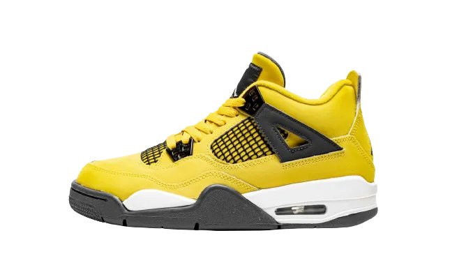 Shade Step Jordan 4 Retro "Lightning 2021" Grade School