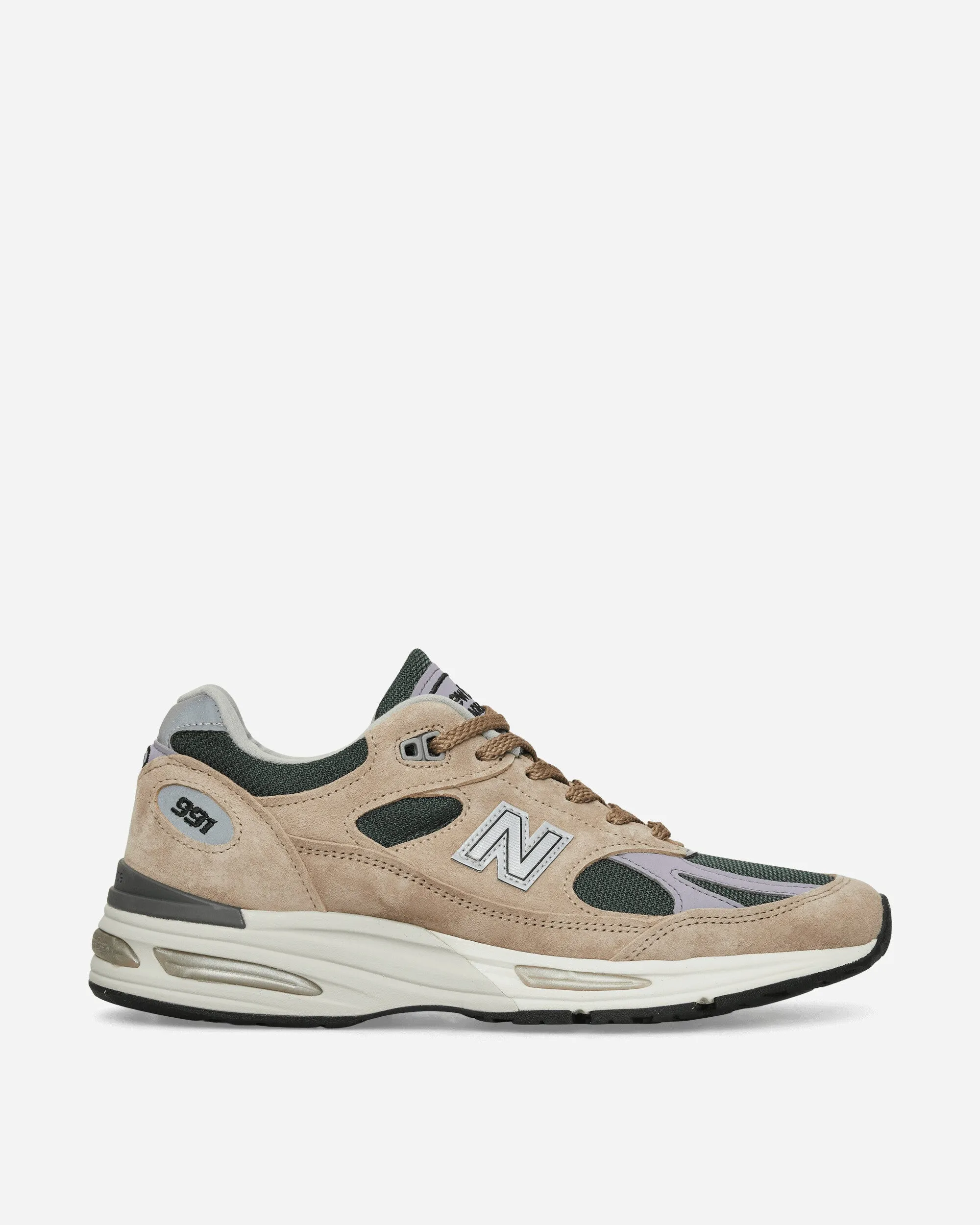MADE in UK 991v2 Sneakers Cement / Douglas Fir / Lavender Grey Winter Warm Cushioned Insole