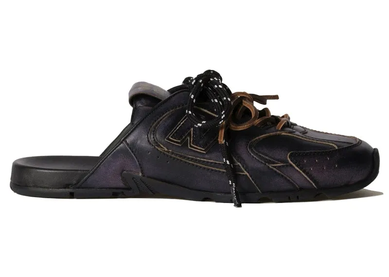 New Balance 530 SL Mule Miu Miu Black Fur Trim Earth Mood