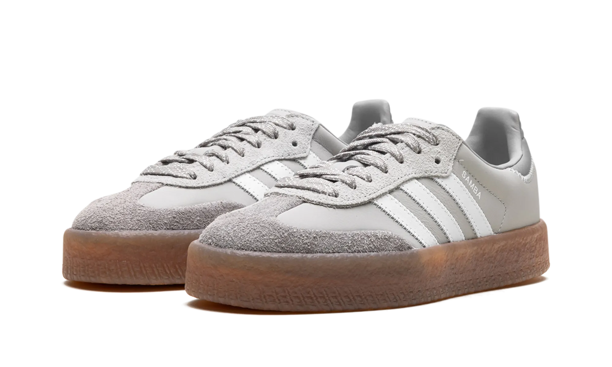 Trend Style Comfortable Use Sambae WMNS "Grey Cloud White"