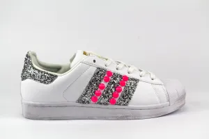 Adidas Superstar Pink Fluo & Silver Light Motion