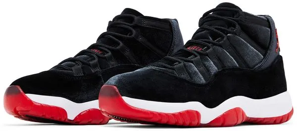 Open Mesh Unisex Appeal Jordan 11  "Bred Velvet" Women's
