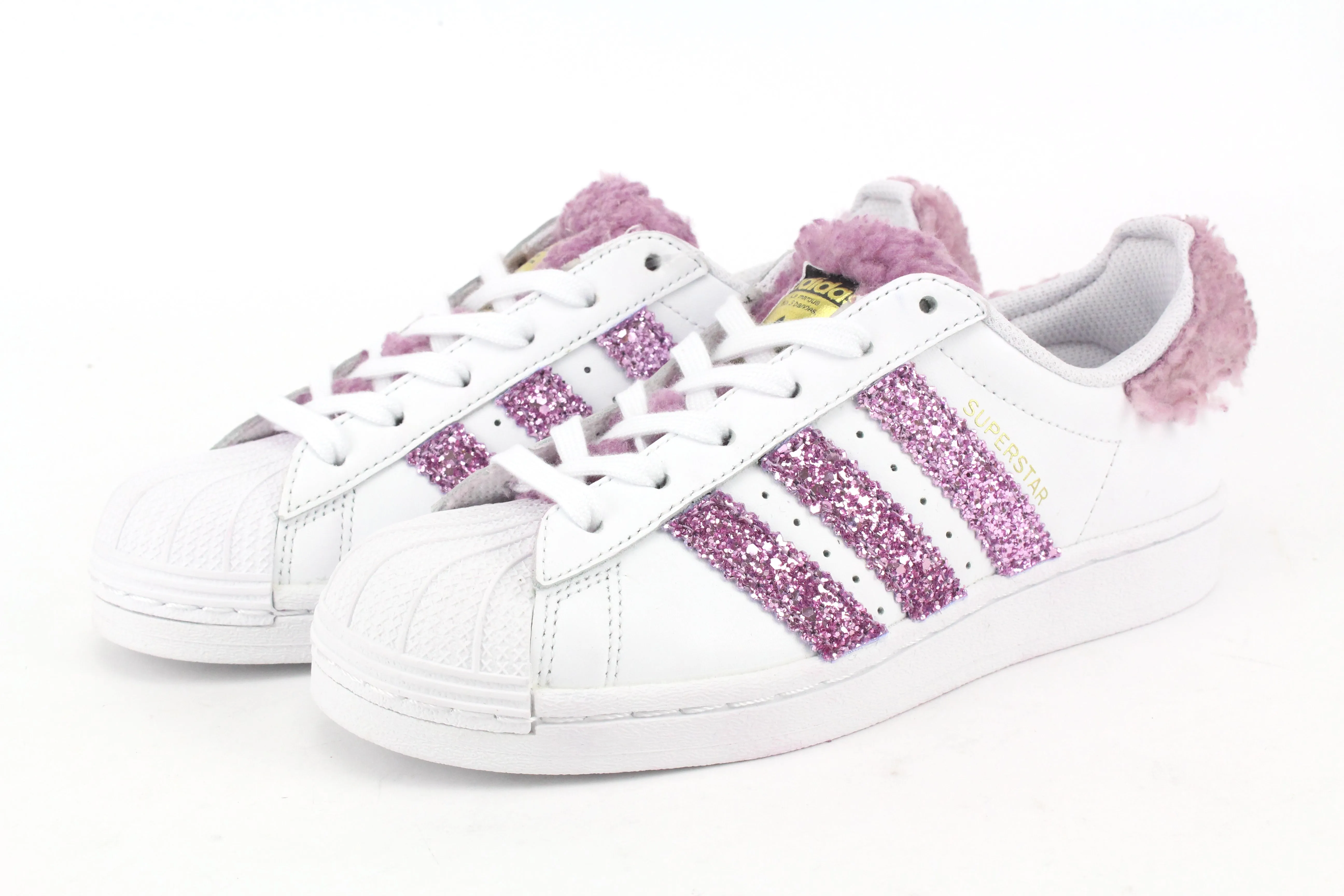 Tight Fit Adidas Superstar Lamb Rosa & Glitter Rosa
