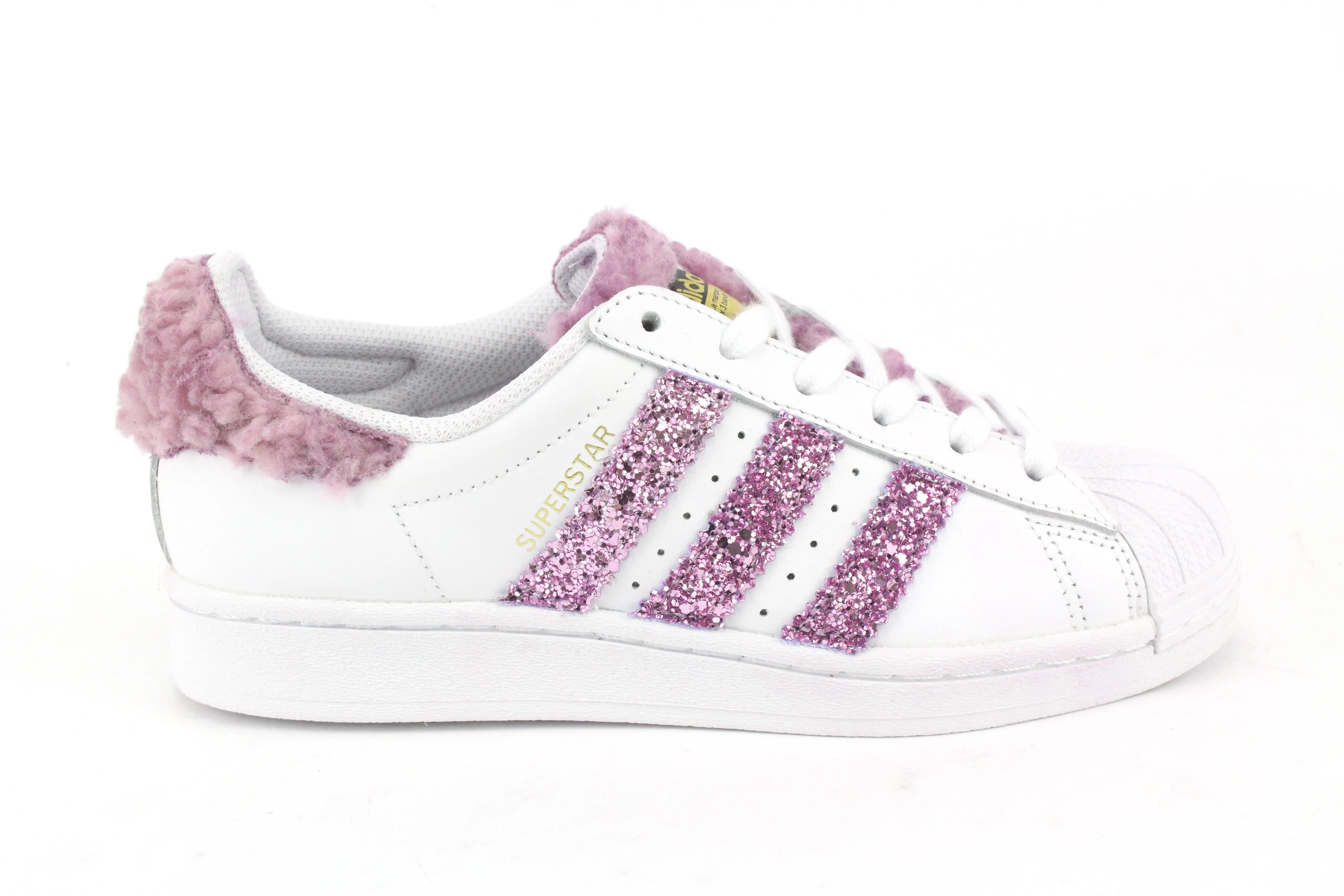 Adjustable   fit Adidas Superstar Lamb Rosa & Glitter Rosa
