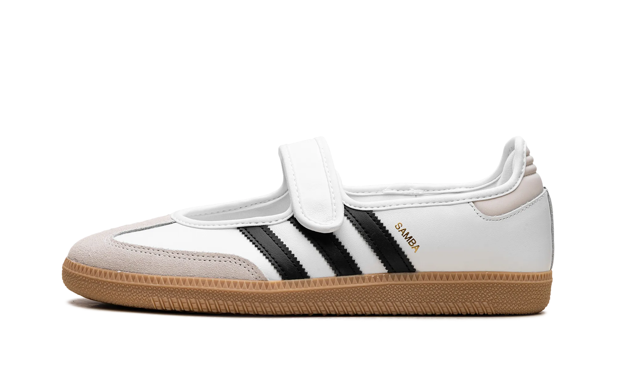 Samba Jane "White Black Gum" Stylish Edge Quick Walk