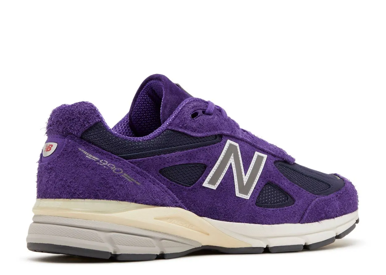 New Balance 990 V4 Purple Suede Modern Feel Solid design