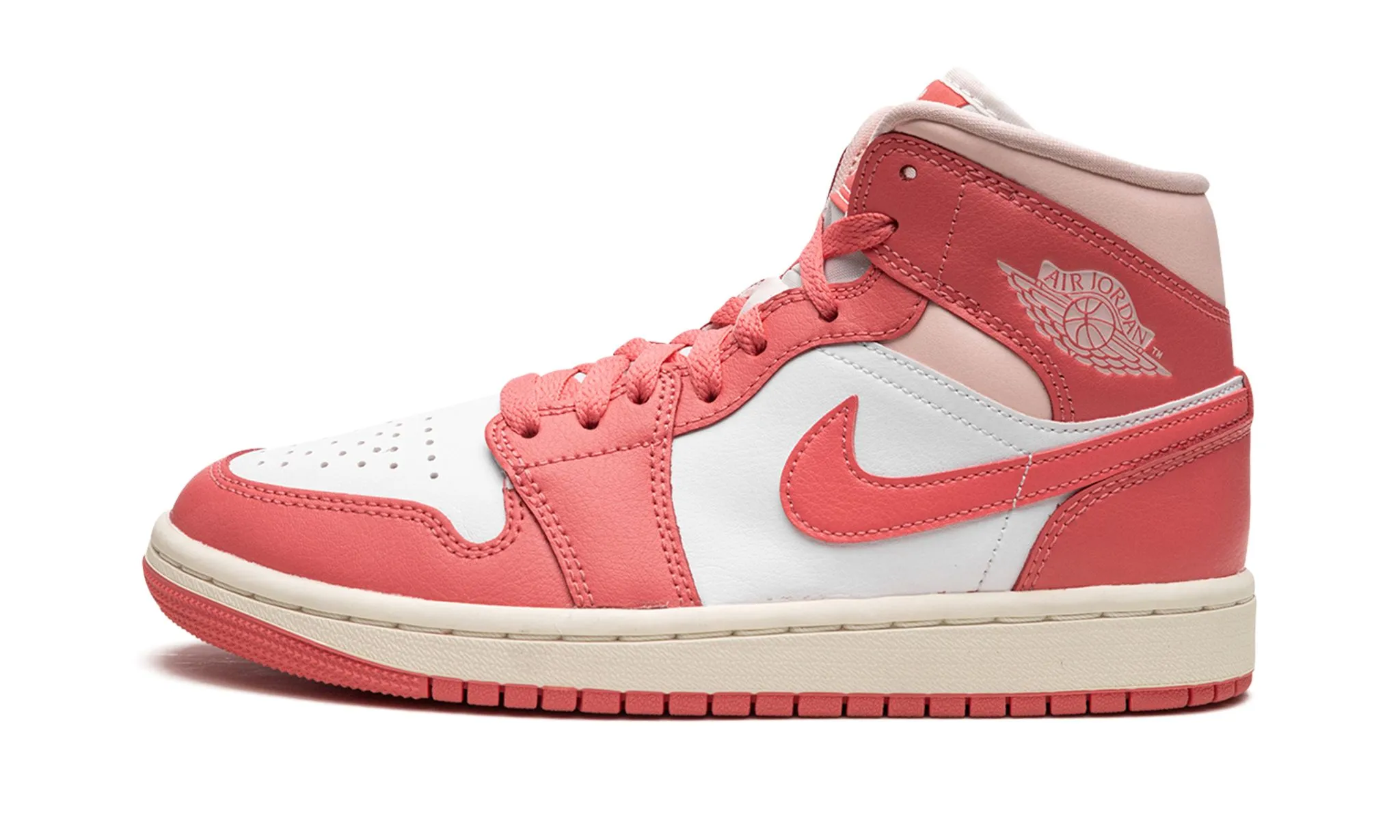 Fashionable Step Walking Gear Wmns Air Jordan 1 Mid 'Strawberries and Cream'