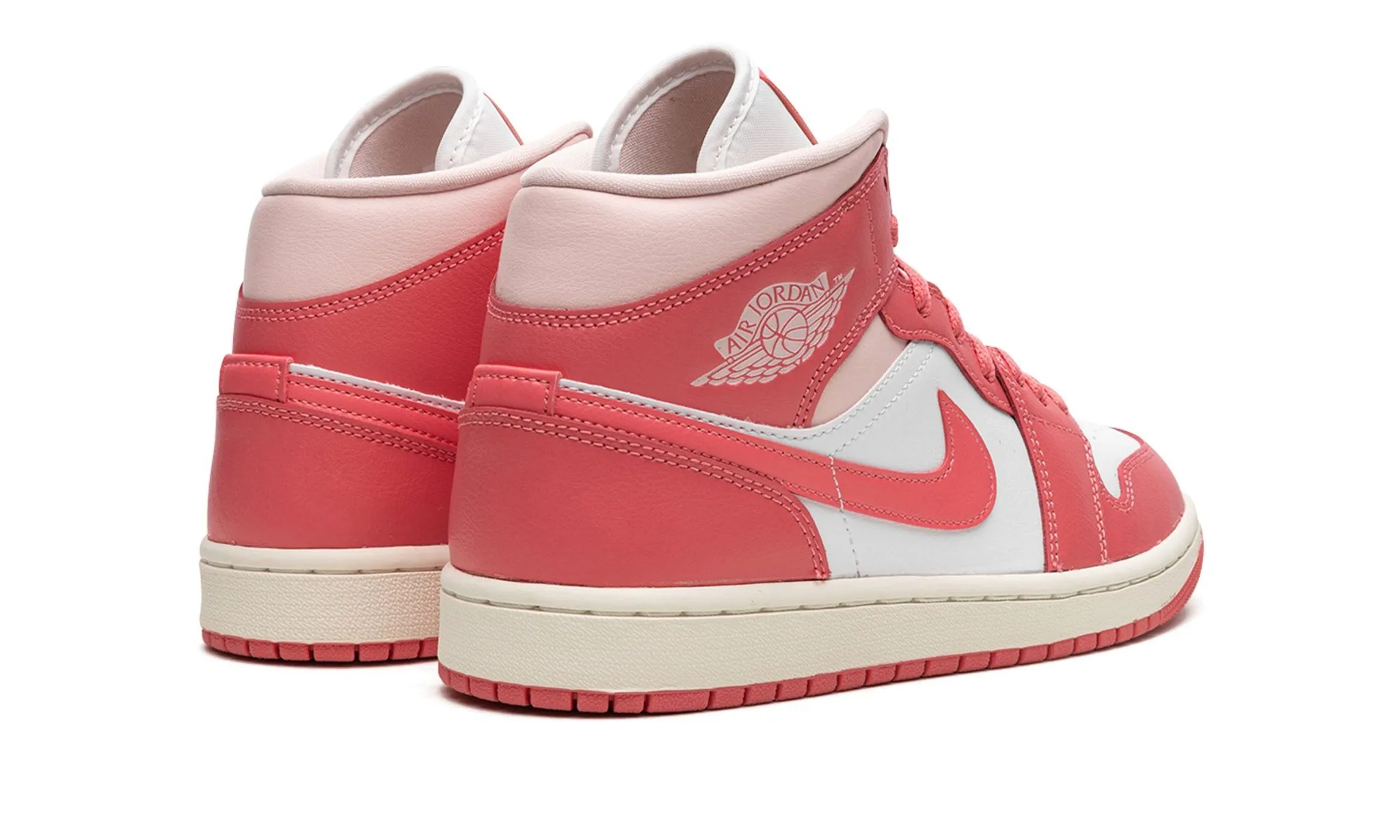 Daily Travel Wmns Air Jordan 1 Mid 'Strawberries and Cream'