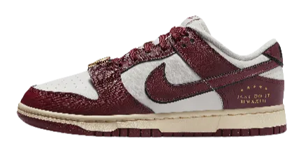 Nike Dunk Low "Just Do It - Team Red" Women's Urban Feel Breathability