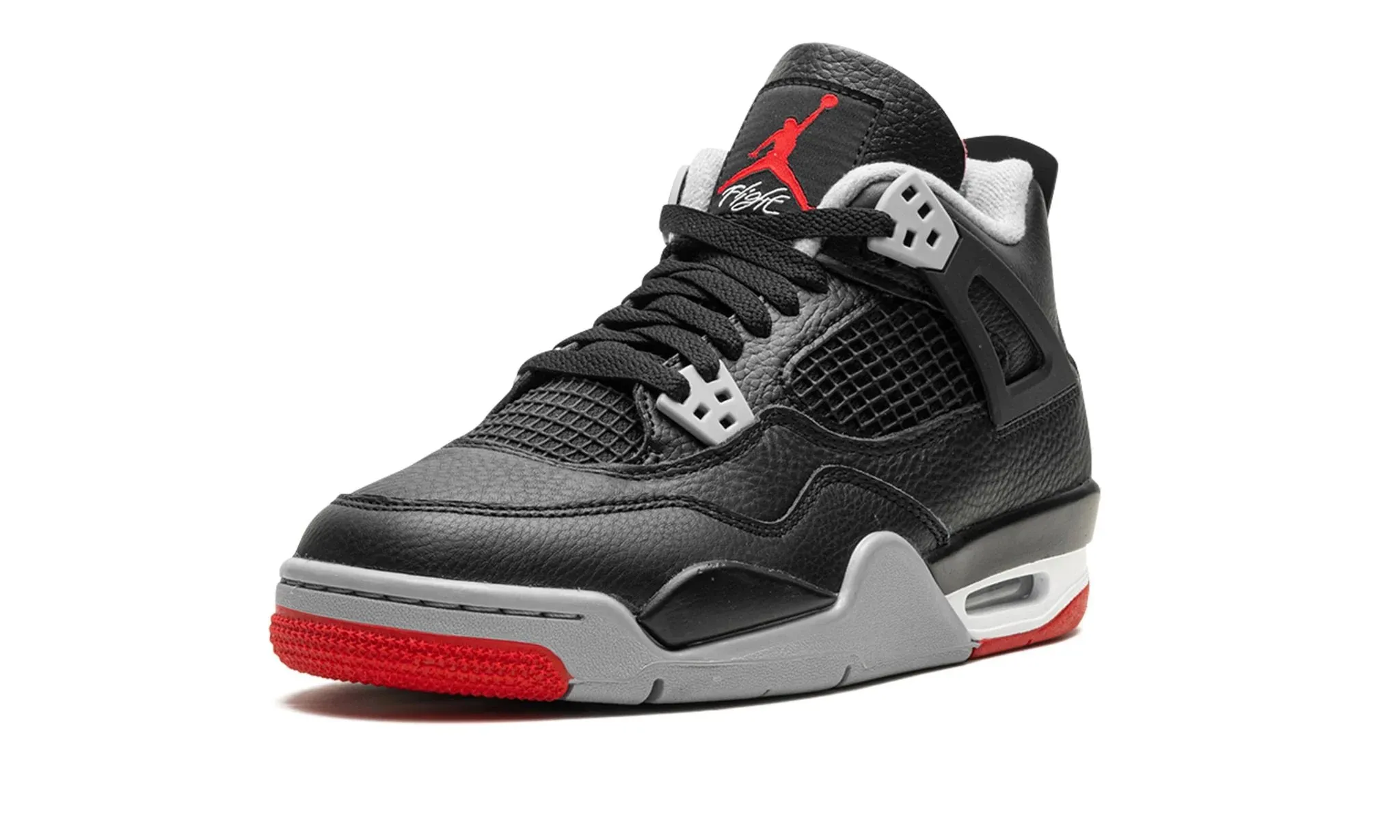 Jordan 4 Retro "Bred Reimagined" Grade School Knit Upper