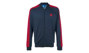 Adjustable   fit Superstar Track Jacket "Legend Ink / Red"