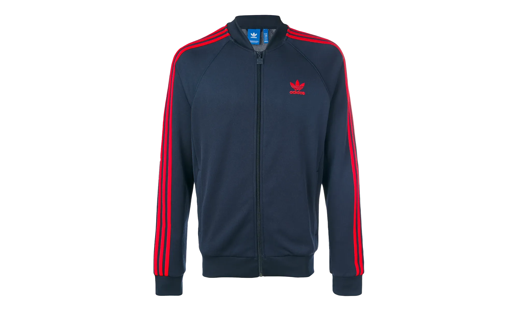 Superstar Track Jacket "Legend Ink / Red" streamlined look