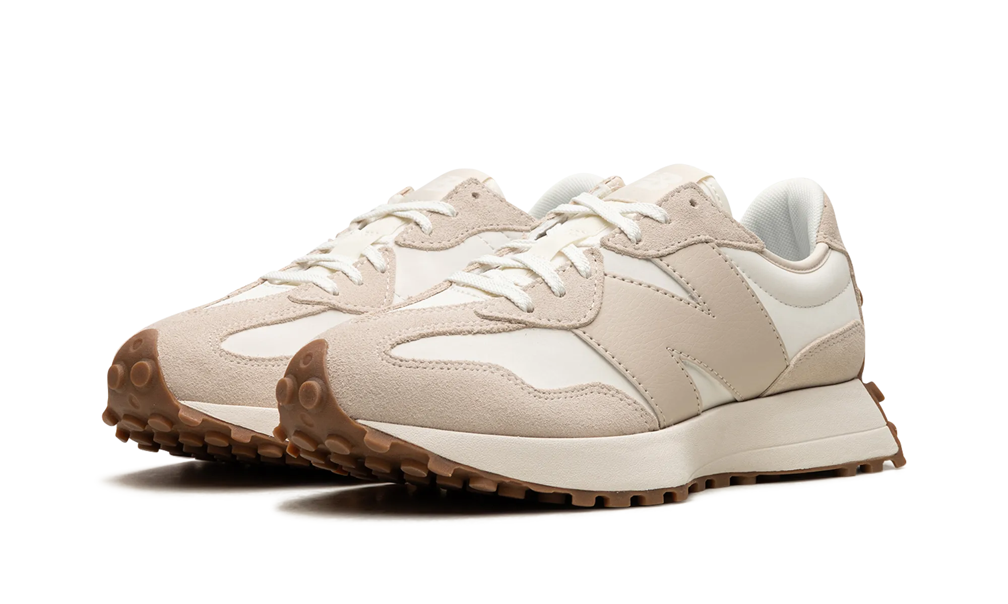 327 WMNS "Beige White Gum" Gel cushion