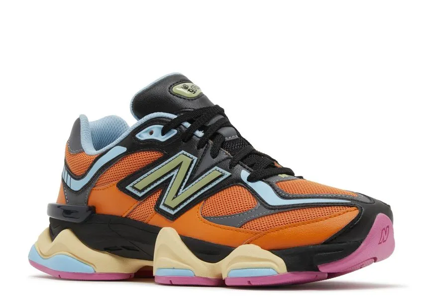 Stone Walk Knit Upper New Balance 9060 Sun Glow Team Sky Blue