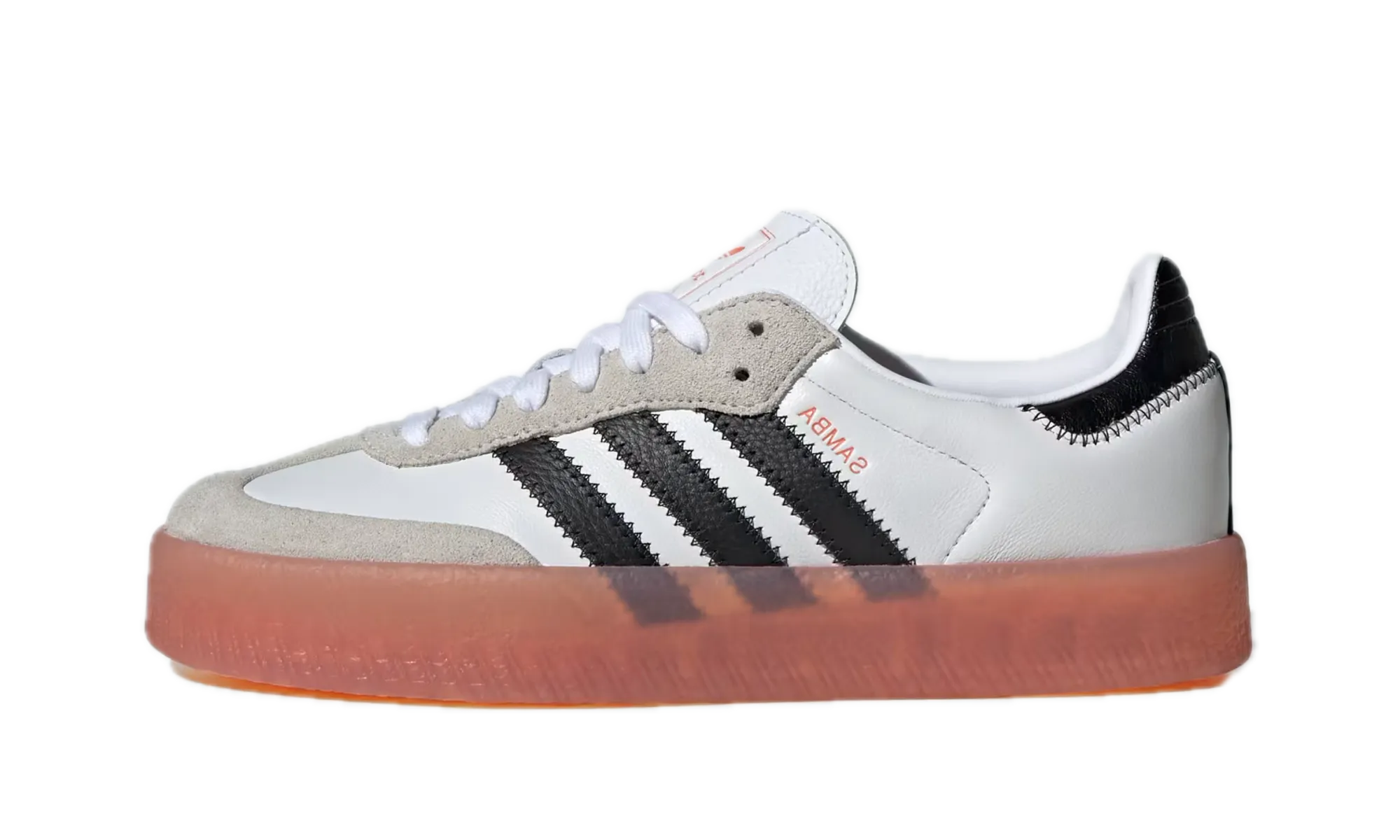 Office Style Happy Walk Sambae WMNS "White Black Semi Coral"