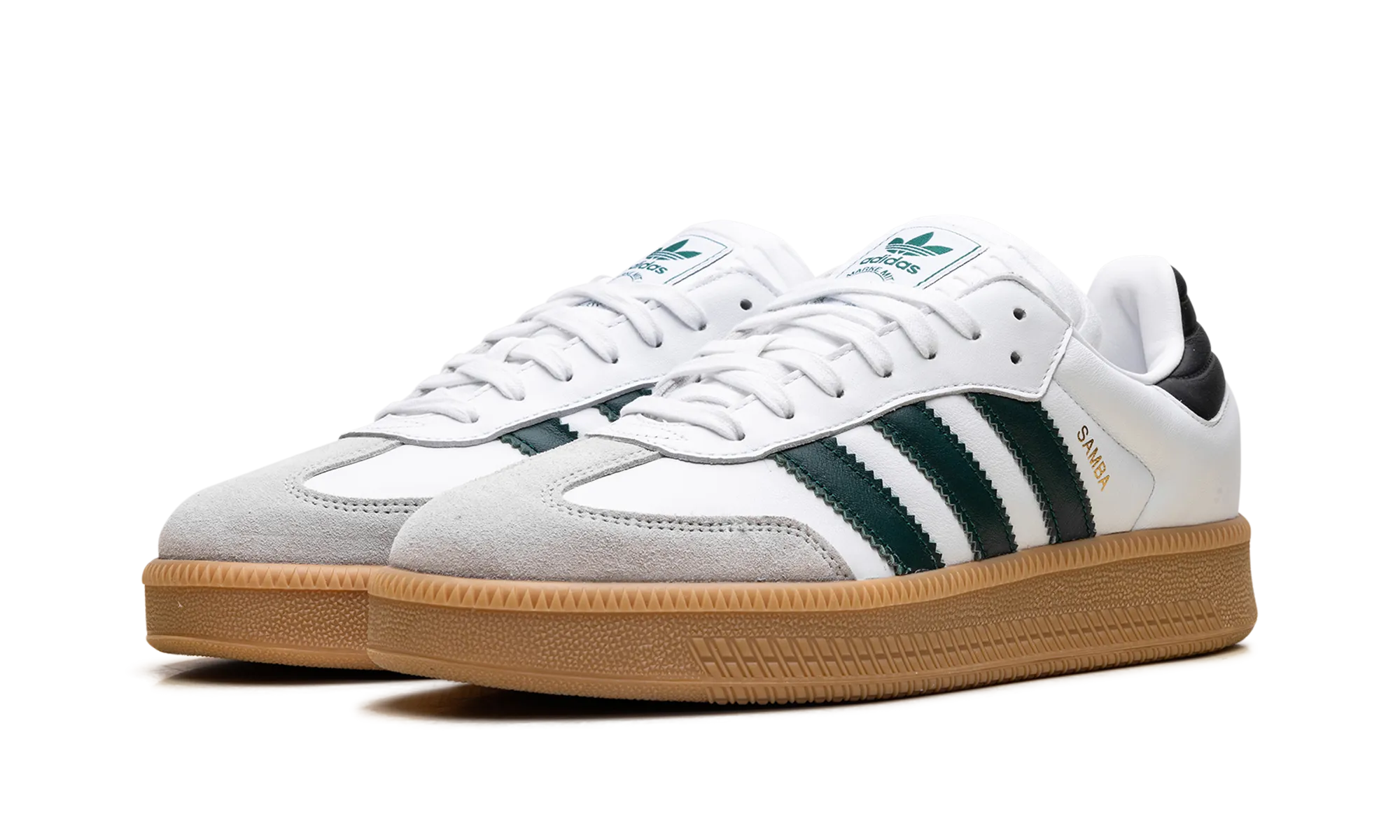 Samba XLG "Cloud White Collegiate Green" Breathable   mesh Versatile Style