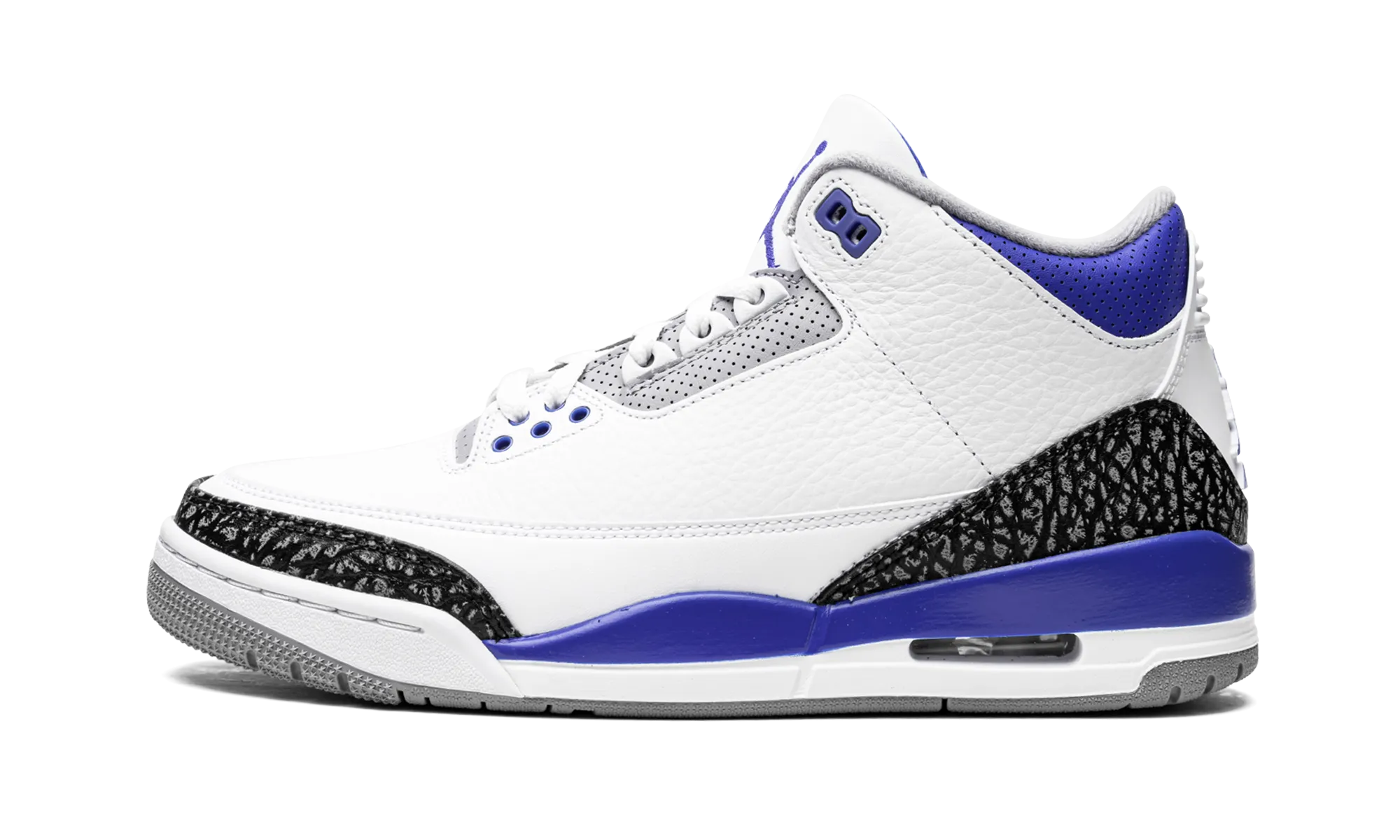 Air Jordan 3 Retro "Racer Blue" mesh ventilation