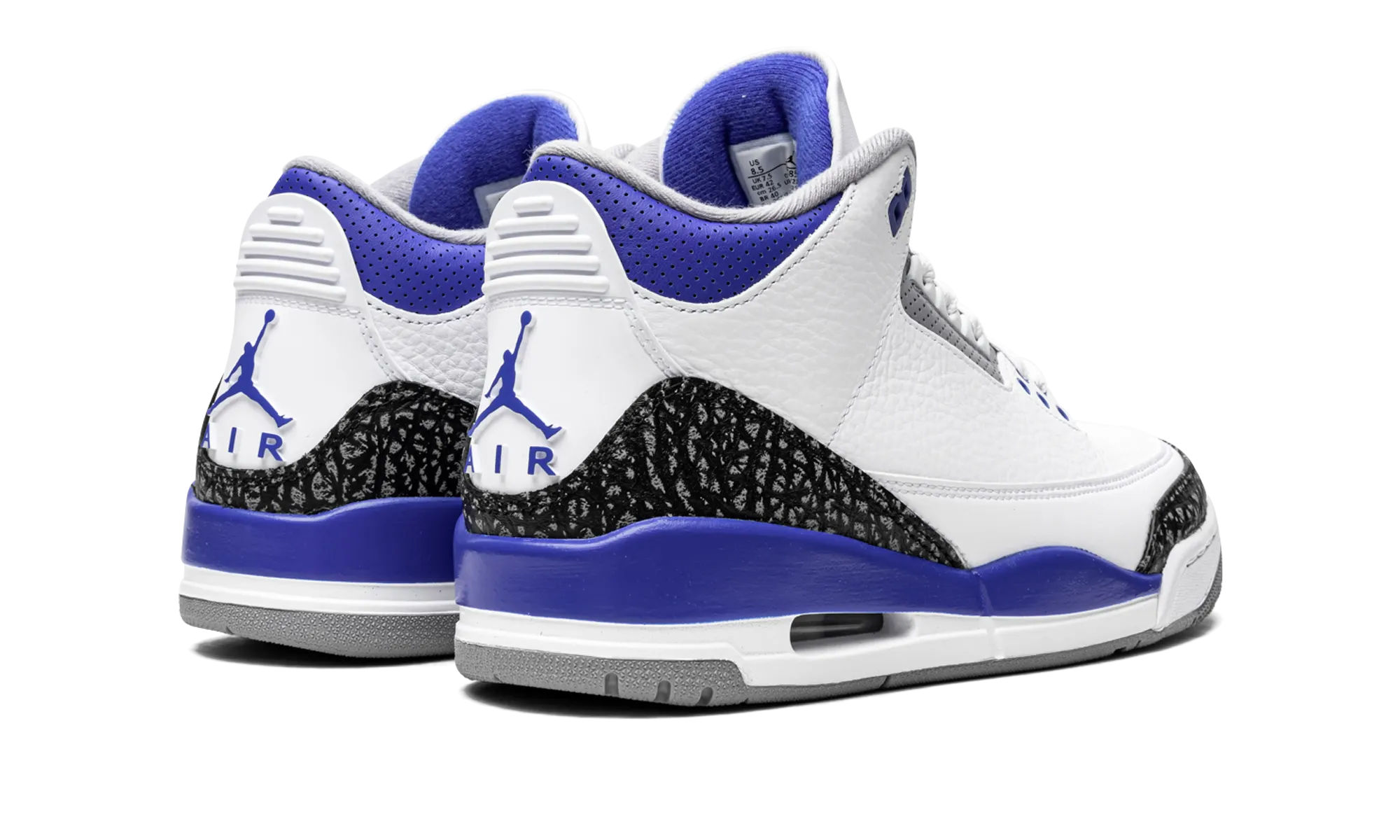 Air Jordan 3 Retro "Racer Blue" Sidewalk Walk Star Hike