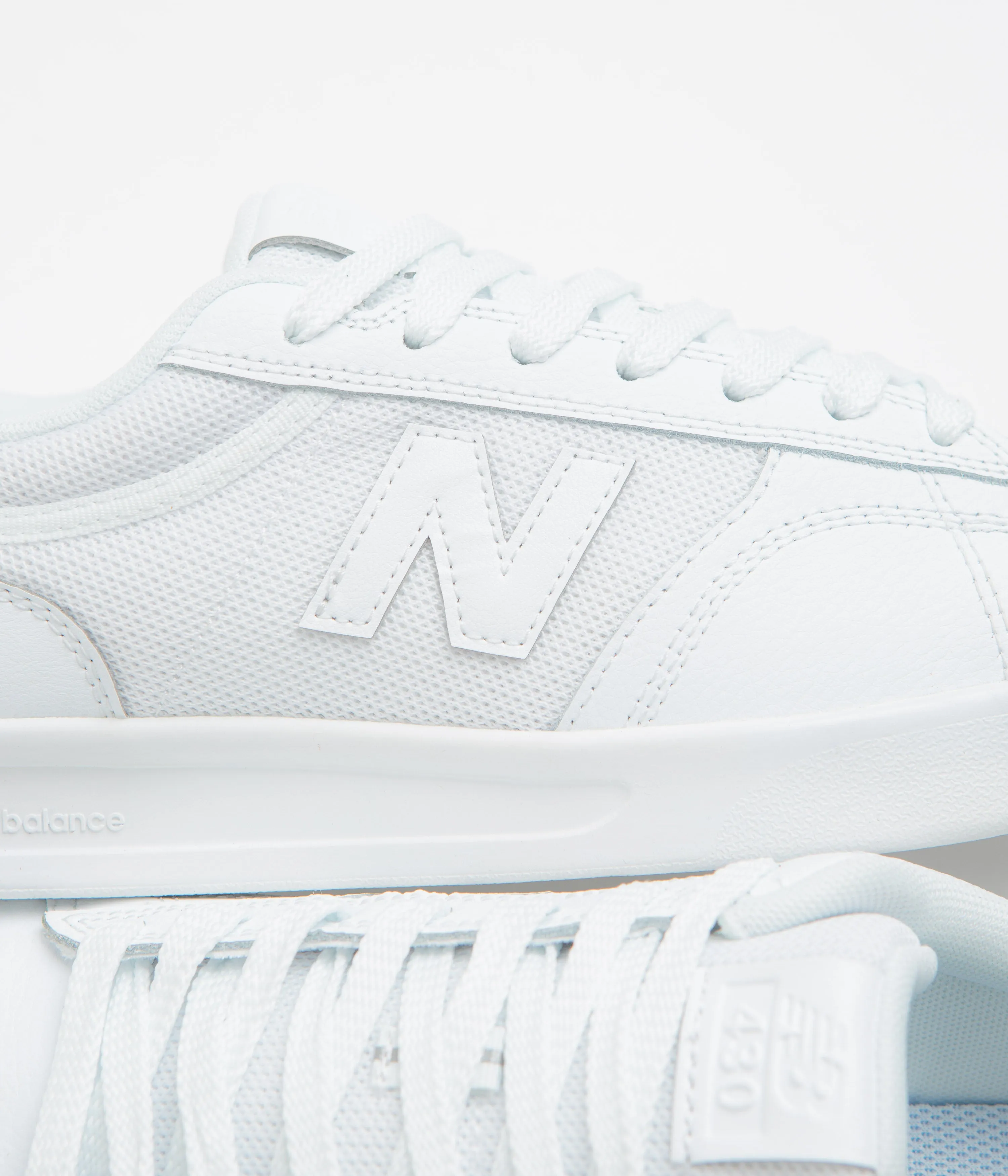 Soft-Insole New Balance Numeric 430 Shoes - White Leg Slim