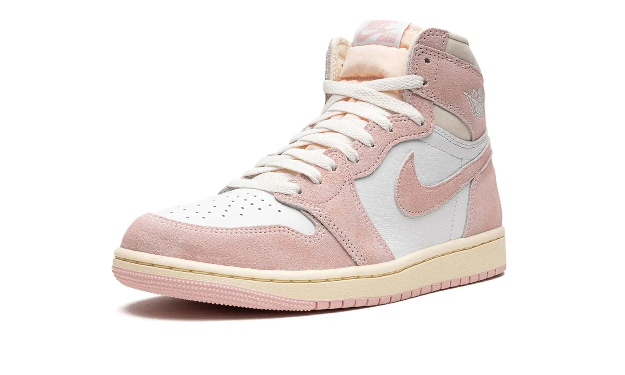 Wmns Air Jordan 1 Retro High OG Washed Pink Soft Sole Foam Footbed