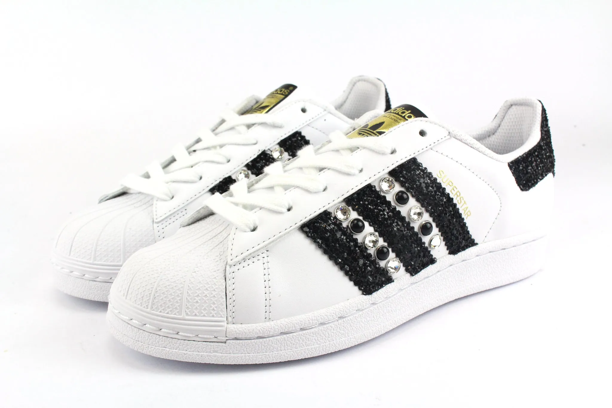 Smart Step Adidas Superstar Black Glitter & Strass