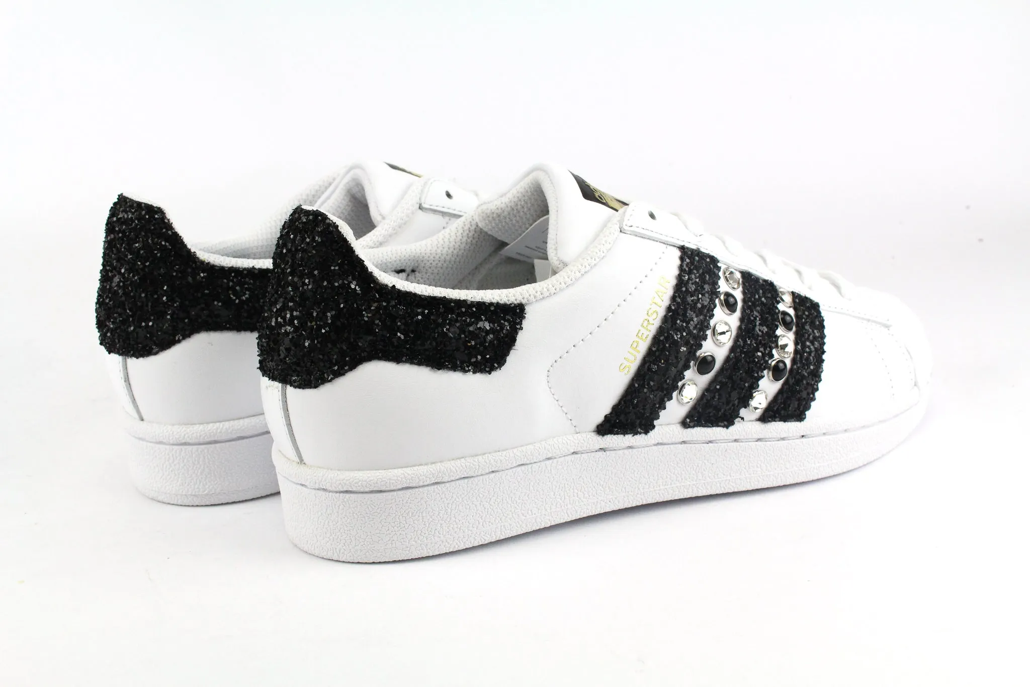 Classic Mood Adidas Superstar Black Glitter & Strass