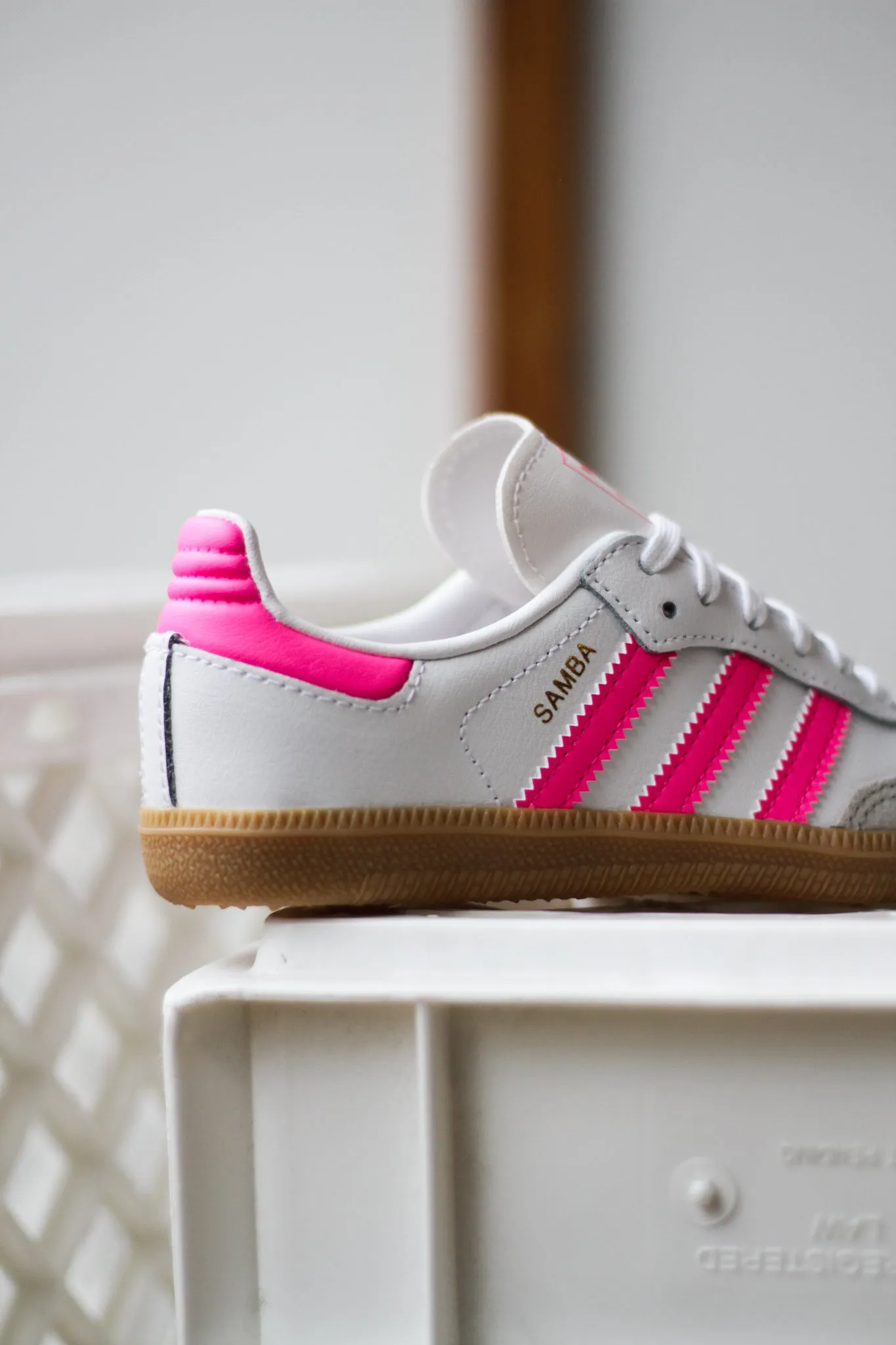 Swim Ready Dual-Density ADIDAS SAMBA OG (PS) "CLOUD WHITE/LUCID PINK/GUM"