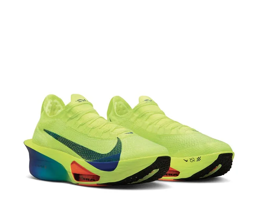 Nike Air Zoom Alphafly Next 3% "Volt" evening - run running on uneven ground