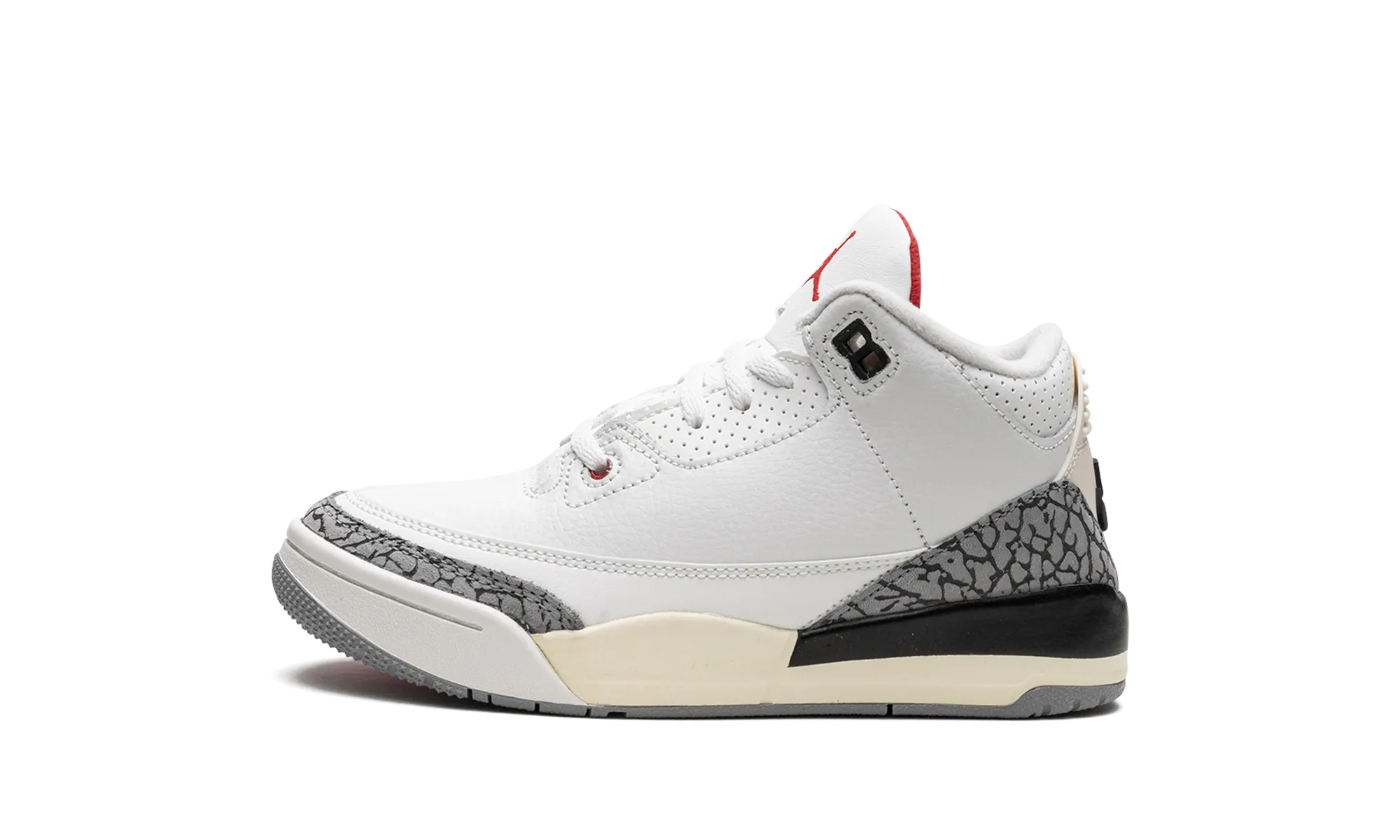 Street Pace Step Stability Air Jordan 3 PS "White Cement Reimagined 2023"