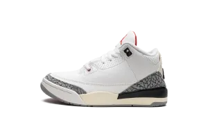 Street Pace Step Stability Air Jordan 3 PS "White Cement Reimagined 2023"