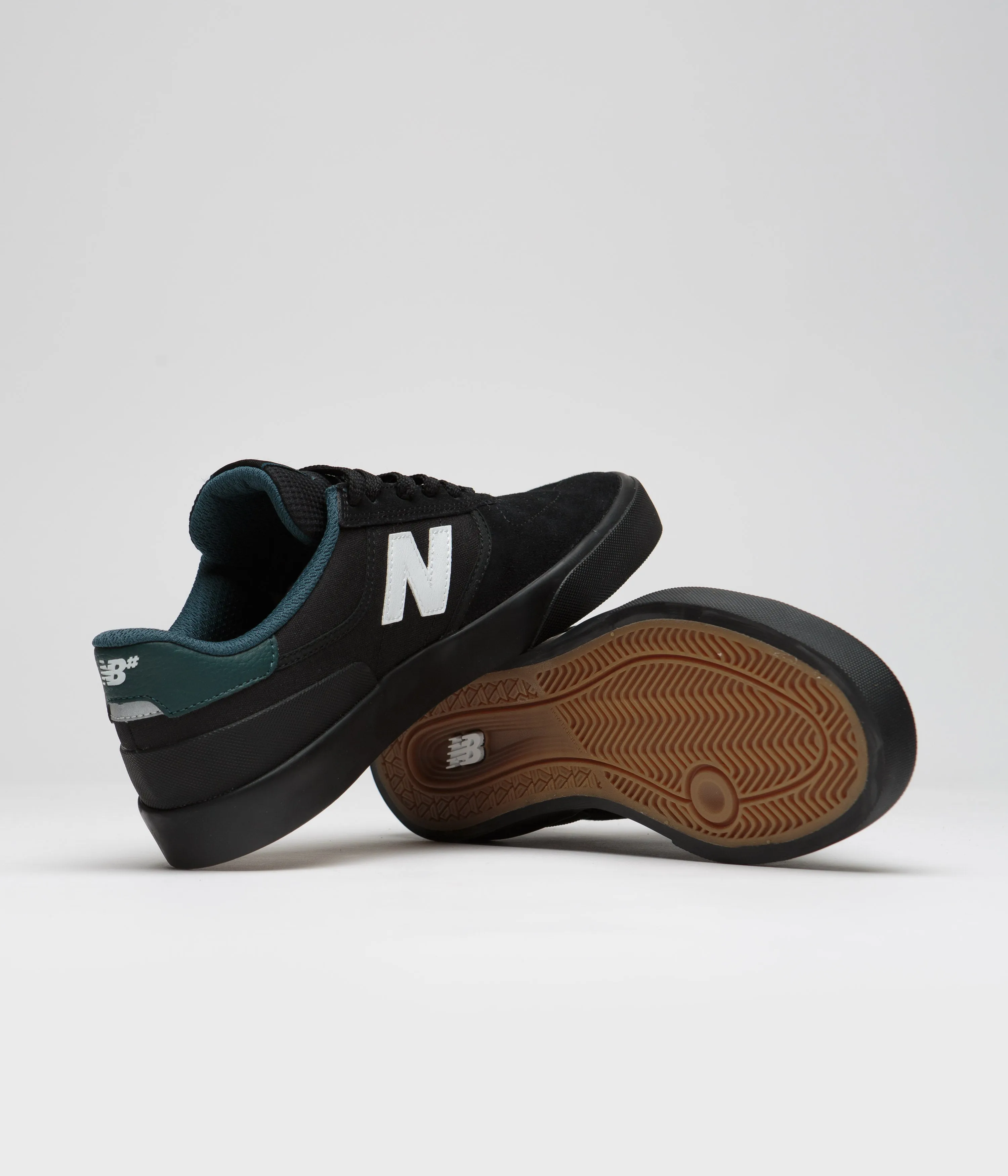 New Balance Numeric 272 Shoes - Black / Black / White Pressure-relief Grab Now Comfort Cushion