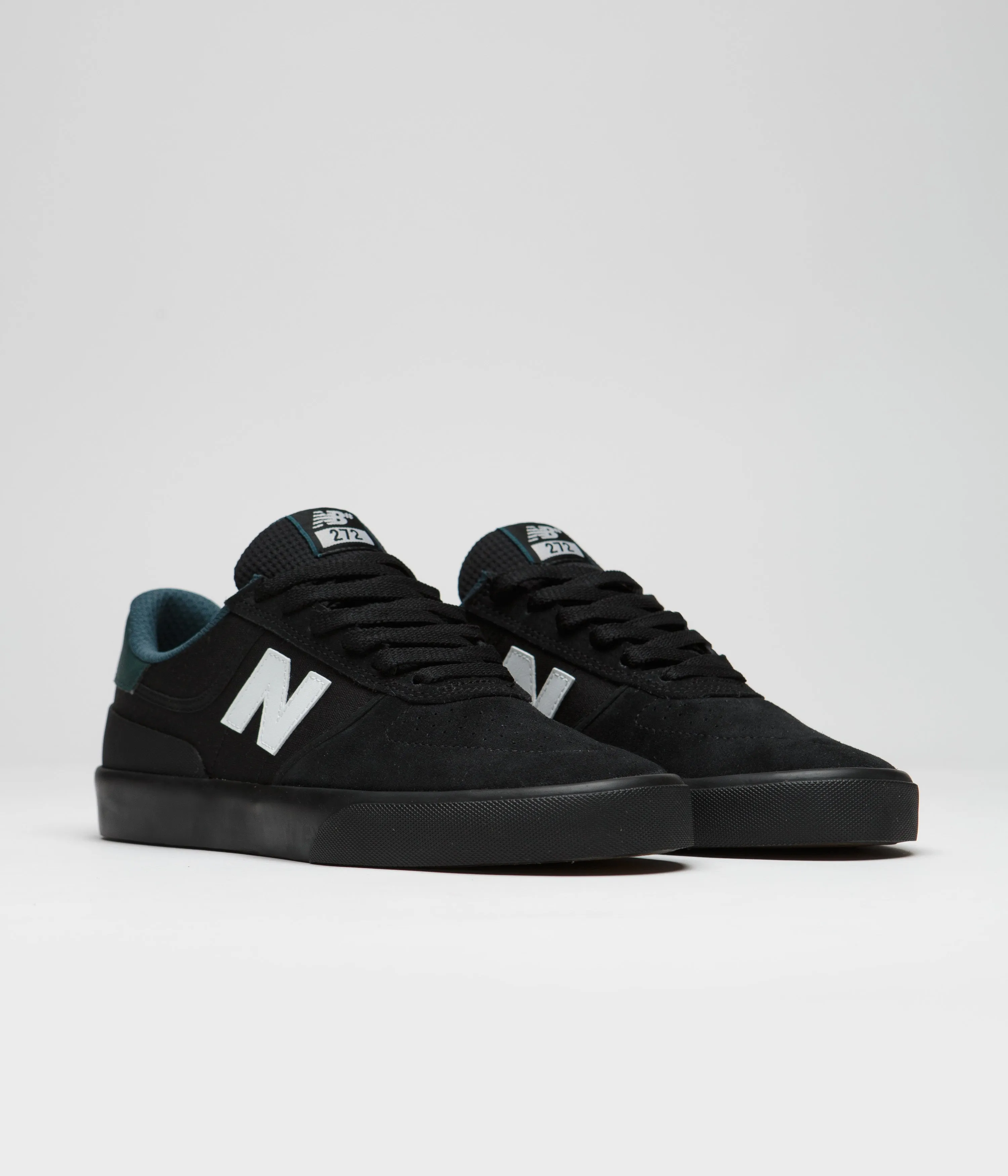 New Balance Numeric 272 Shoes - Black / Black / White Pressure-relief ergonomic Power Flow