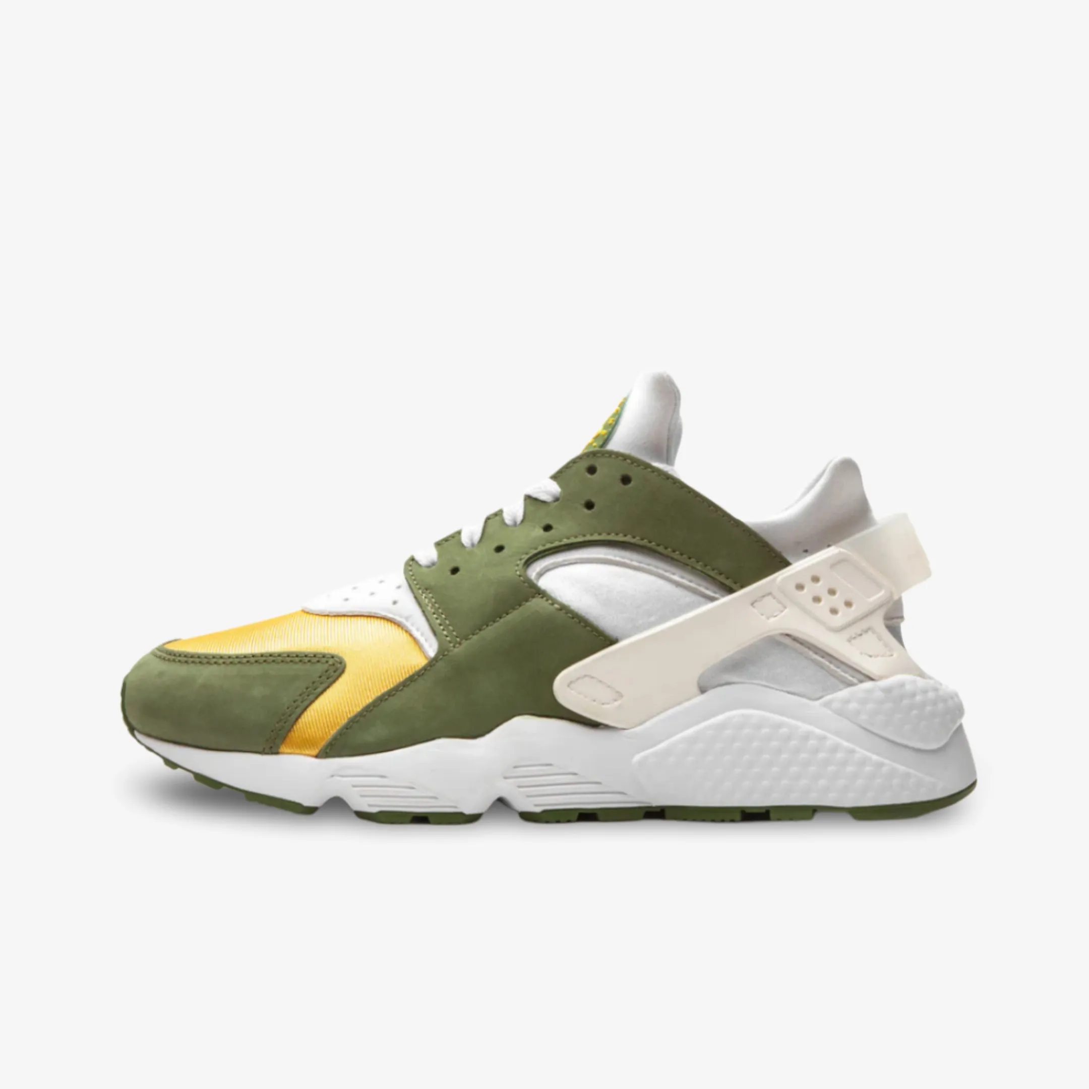 (Men's) Nike Air Huarache LE x St??ssy 'Dark Olive' (2021) DD1381-300 running in forest shoes running shoes with air cushion