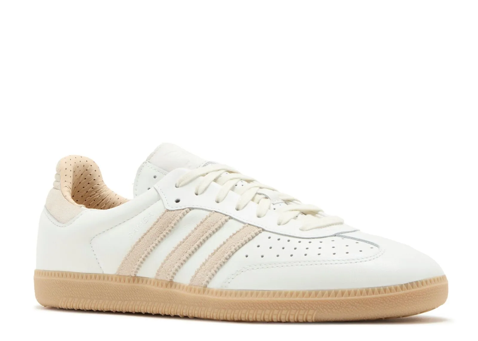 Adidas Samba OG Core White Magic Beige Mesh Detail