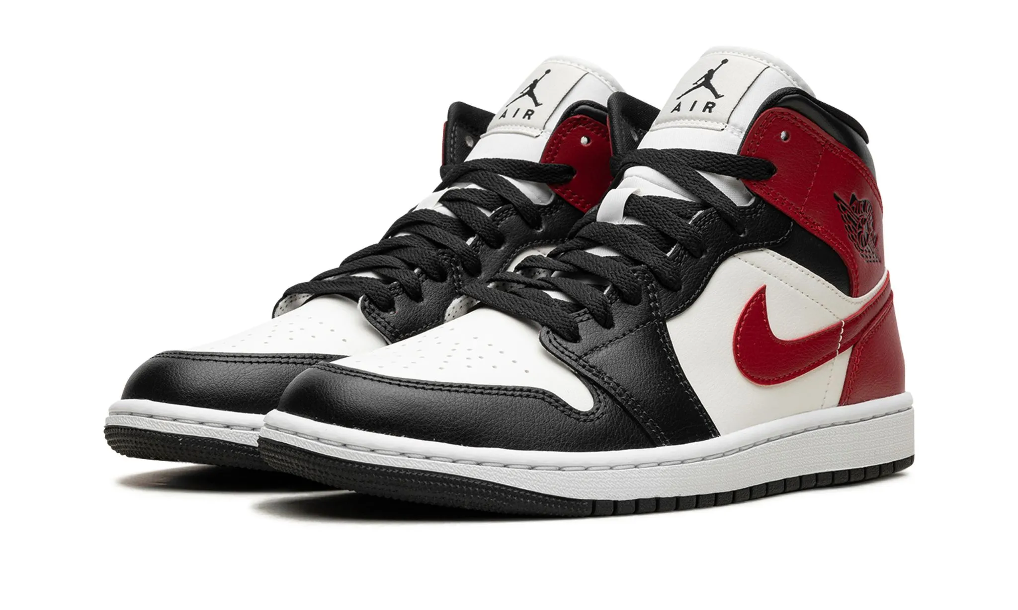 Shore Jog Smooth Fit Wmns Air Jordan 1 Mid 'Black Toe'